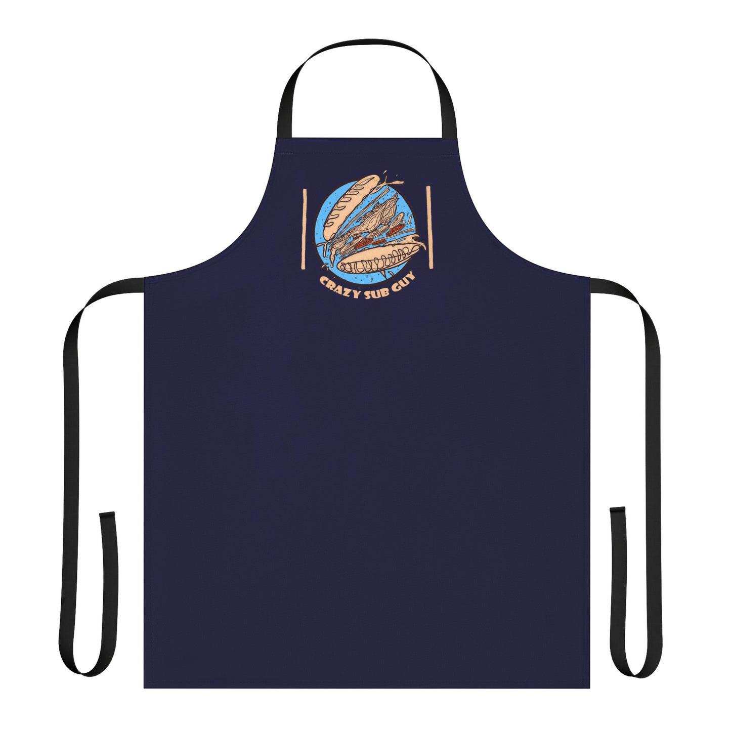 Crazy Sub Guy Tossed Sub Logo Apron