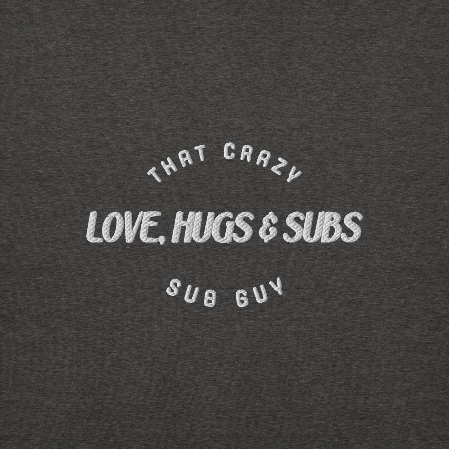 Love, Hugs & Subs Embroidered Unisex Hoodie