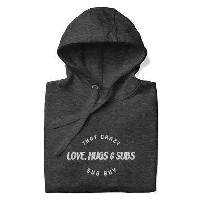 Love, Hugs & Subs Embroidered Unisex Hoodie